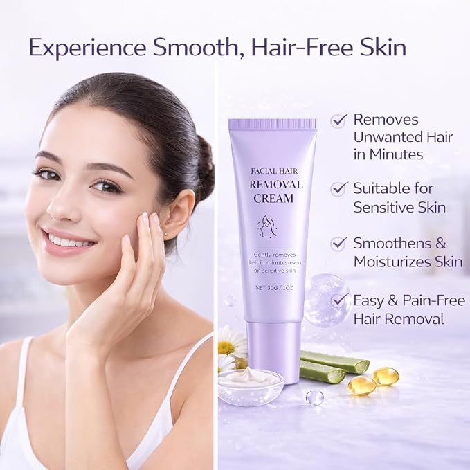 Facial Hair Removal Cream 50g Each Pack Of 2