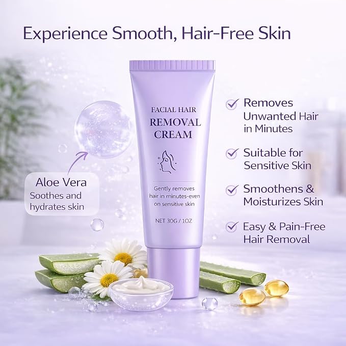 Facial Hair Removal Cream 50g Each Pack Of 2