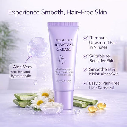 Facial Hair Removal Cream 50g Each Pack Of 2